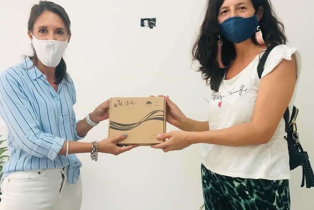 Delivery of EXO tablet to Vital Voices